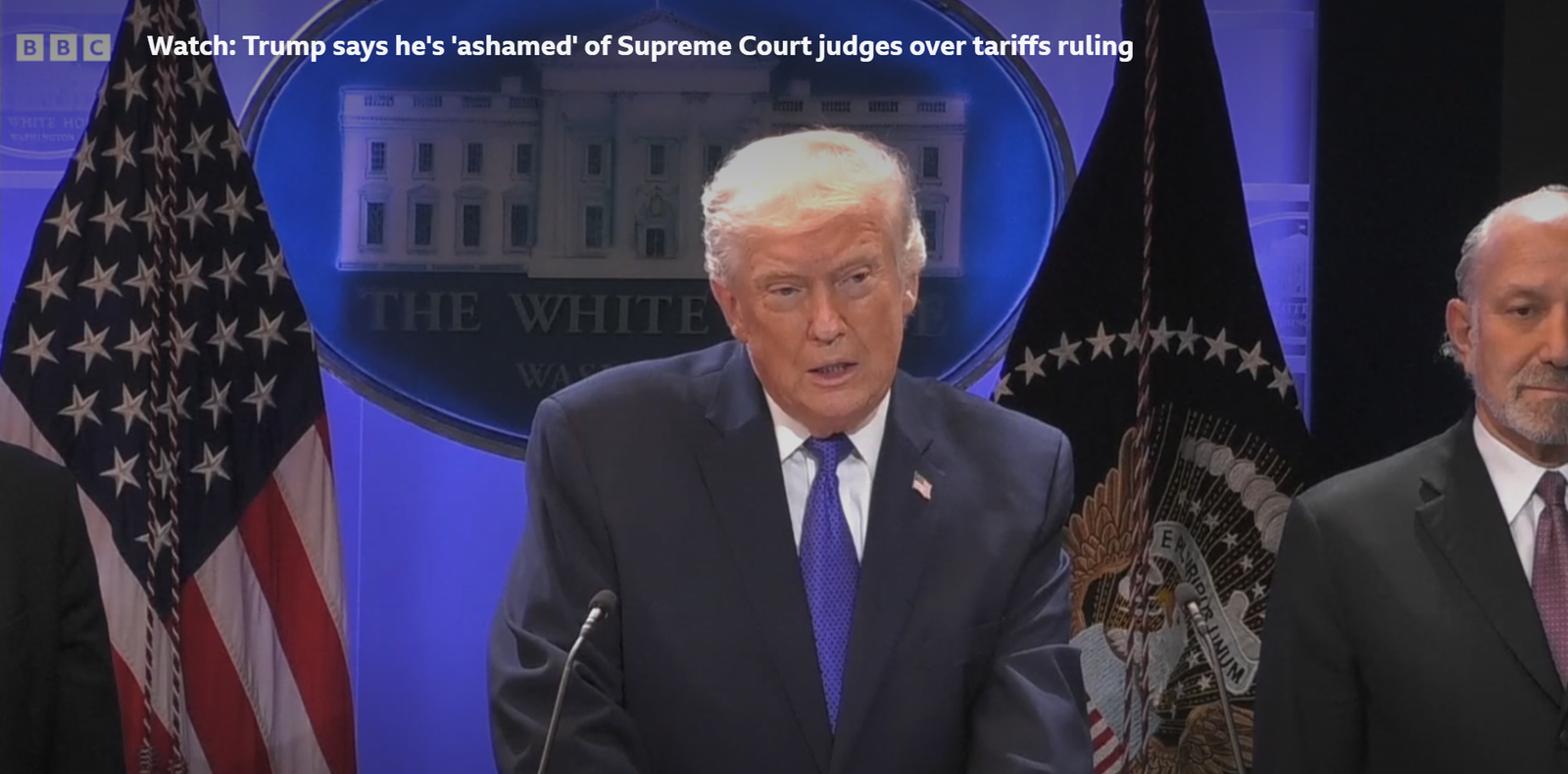 Trump lashes out at Supreme Court justices over tariffs ruling